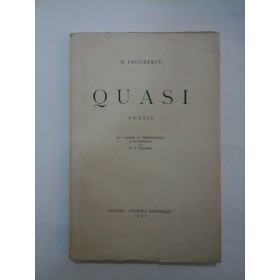   QUASI  POESII  cu o prefata de PERPESSICIUS  -  D.  IACOBESCU